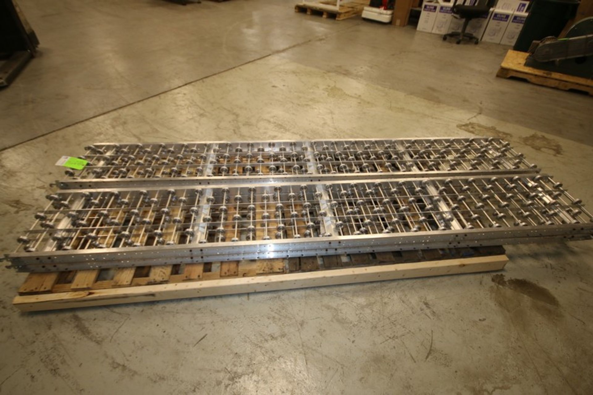 Lot of (4) 10' L x 16" W Aluminum Skate Conveyor Sections (INV#101632) (Located @ the MDG Auction - Image 3 of 4
