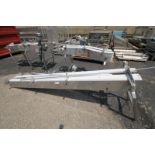 Lot of (3) Sect of 12" S/S Product Conveyor Sections, Includes (1) 64" L S - Bend, (1) 90" L