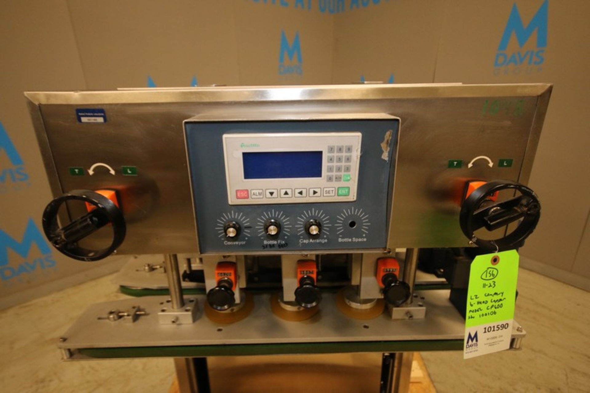 LZ Company In Line Capper, Model CP600, SN 100106, with 6-Heads, with Delta VFD, Touch Pad - Image 9 of 10