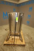 Aprox. 70 Gallon Vertical S/S Tank with Open Top, 1.5"CT Bottom Fitting, S/S Legs (INV#101637 (