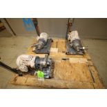 Lot of (3) Thompson Centrifugal Pumps, with 1.5" Threaded & CT Heads, 1/2 hp / 1725 rpm Motors,