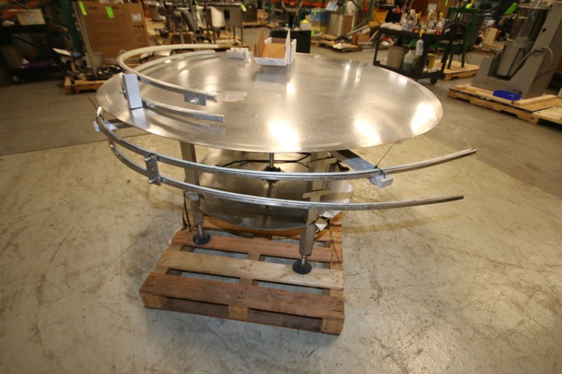 60" Round S/S Conveyor Accumulation Table, 34" H, with Drive, Includes New Automation Direct - Image 4 of 7