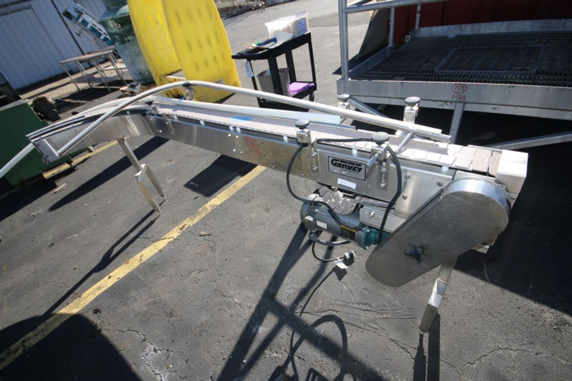 Garvey 9' L x 34" H S/S Product Conveyor with 4.5" W Plastic Chain & Drive (INV#101649) (Located @ - Image 2 of 2