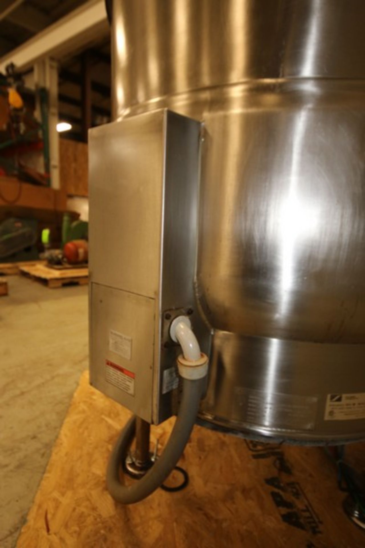 Southbend 100 Gallon S/S Jacketed Electric Kettle, Model KELS-100, SN 67090-7Z-3431 with 3" CT - Image 6 of 9