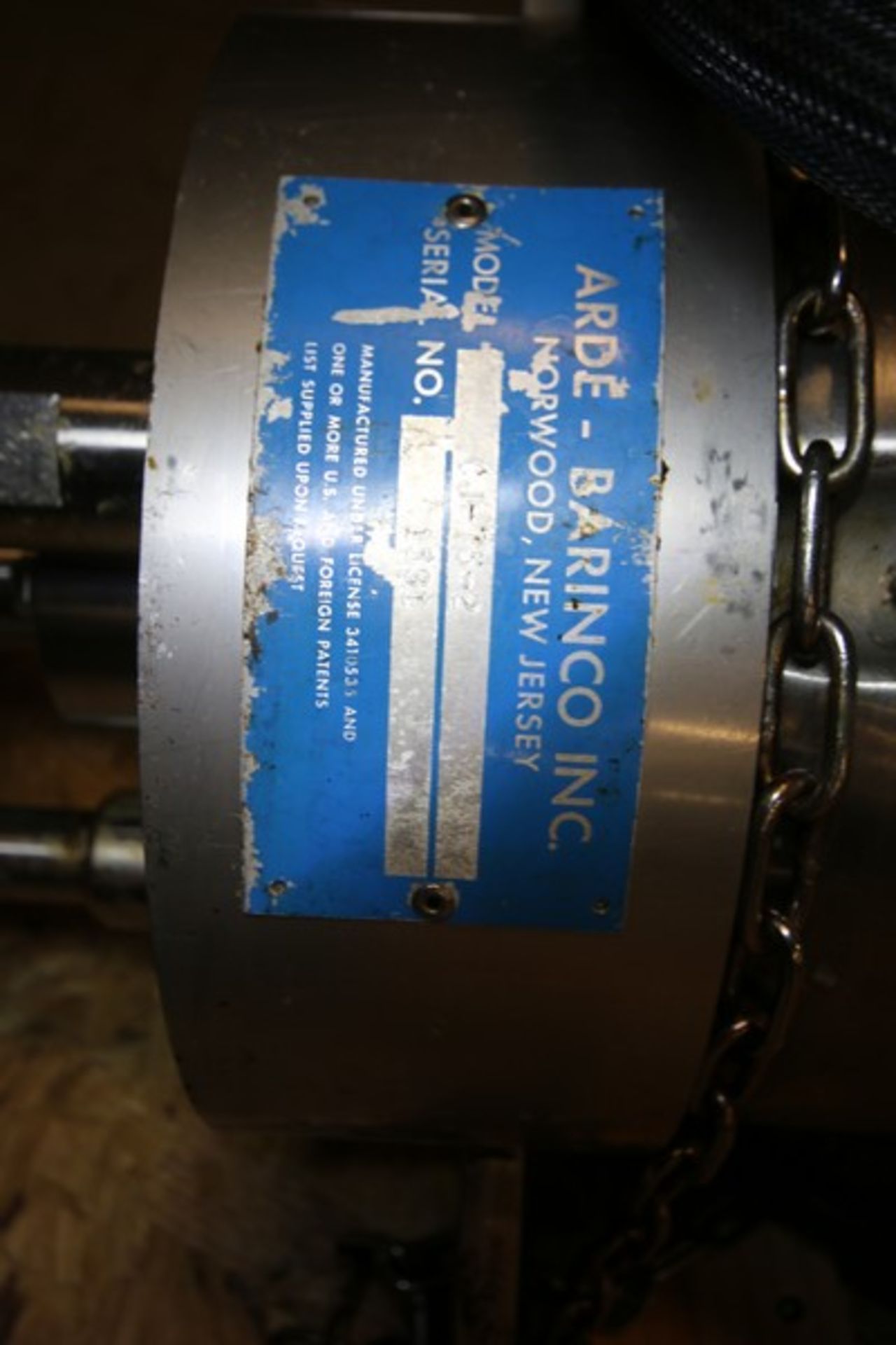 Arde -Barinco Inc. 10 hp High Shear Homogenizer Mixer, Model CJ-75-2, SN 1591, with 7" Diameter - Image 7 of 7