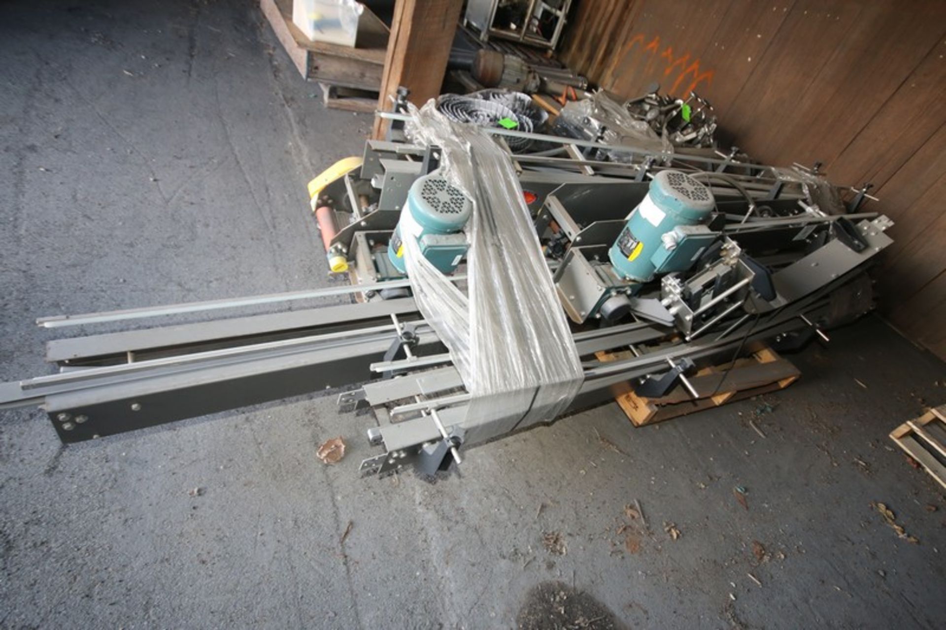 Lot of (10) Sections of Multi Conveyor 8" W Product Conveyor, Over (60) Feet Total, From 4' L to 13'