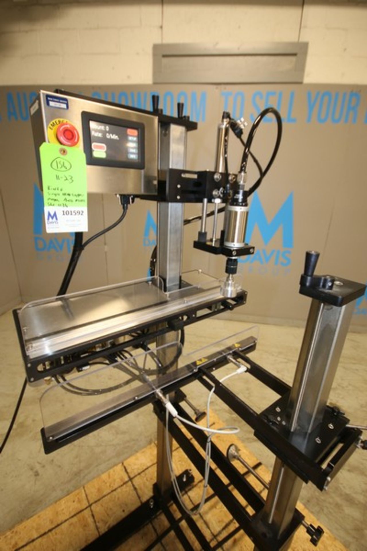 Kinex Single Head Capper, Model Auto Mate, SN 1136, with PS200 Capper Head, Mounted on Adjustable - Image 2 of 7