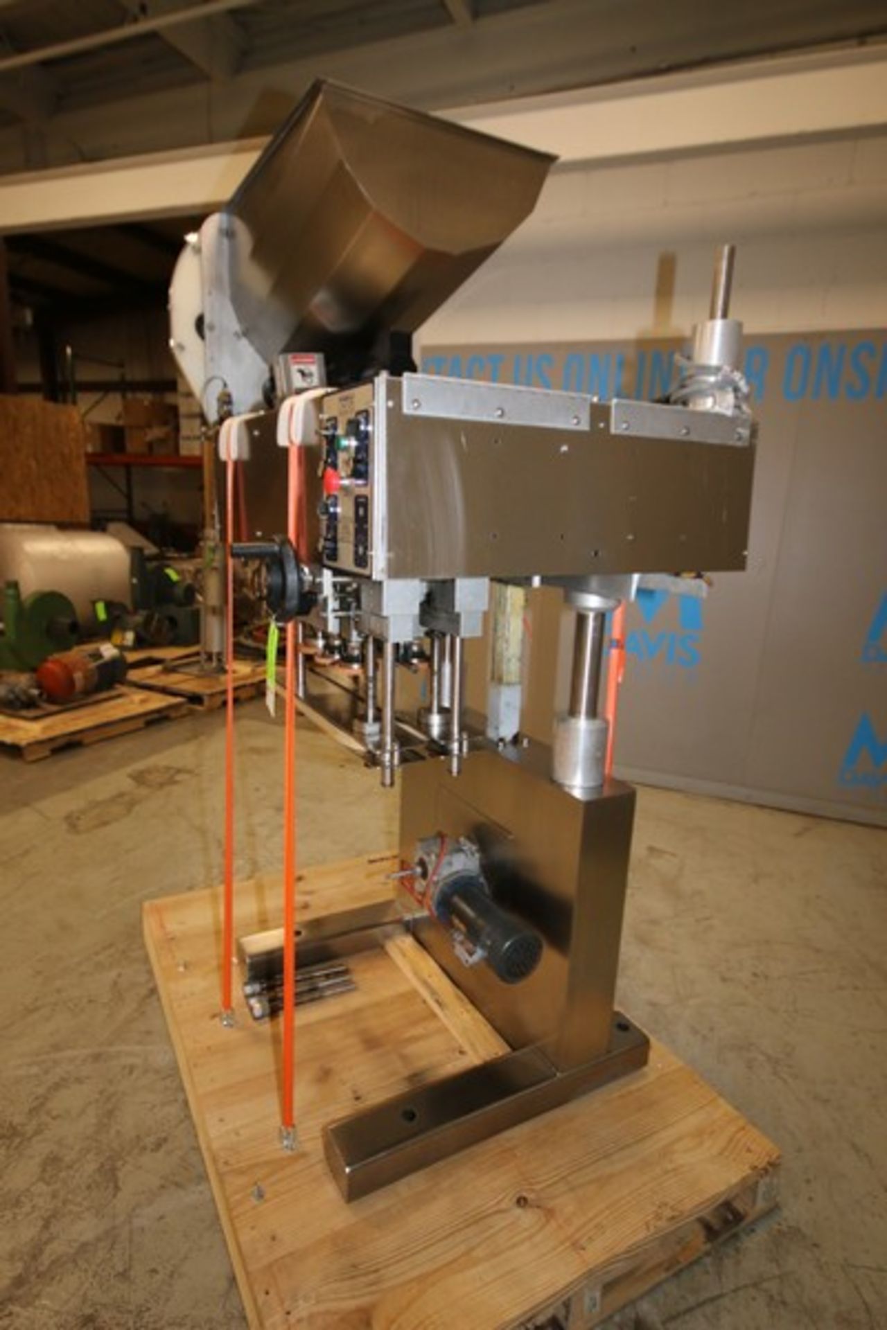 ACASI 6-Head Inline Capper, Model CA 5100, SN 1019 with Cap Feeder & Controls (INV#101744) ( - Image 9 of 17