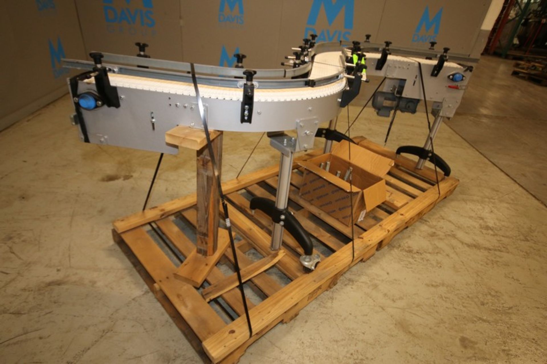 Like New Aprox. 10' L x 7" W x 36" H S Configuration Production Conveyor with Intralox Plastic Belt, - Image 6 of 8