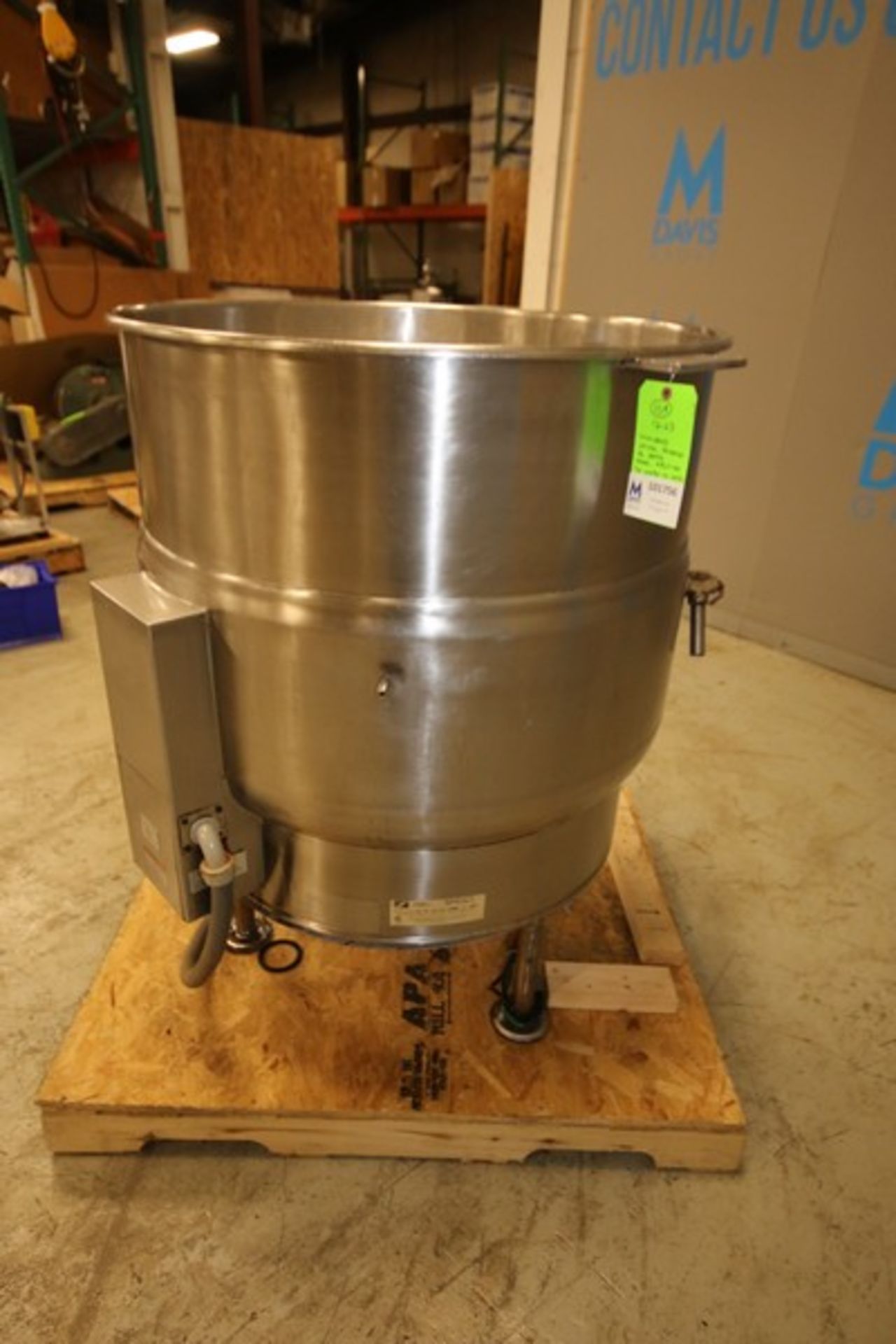 Southbend 100 Gallon S/S Jacketed Electric Kettle, Model KELS-100, SN 67090-7Z-3431 with 3" CT - Image 5 of 9