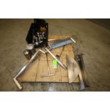Pallet of Assorted S/S Tank Parts Including Agitator Shafts, Vents, Lid Parts & Spray Balls (INV#