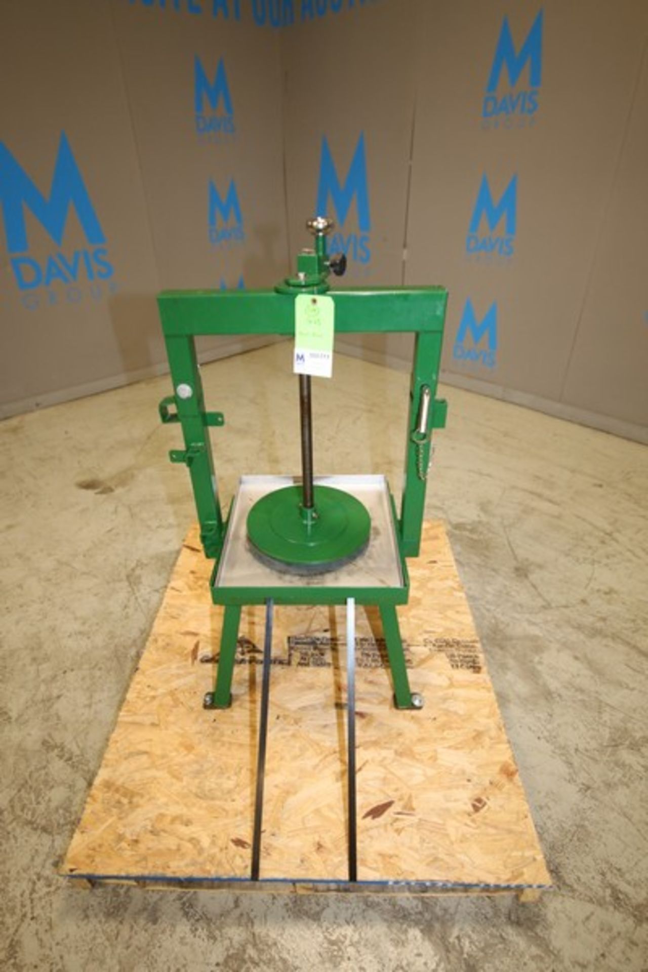 40" H Fruit Press with 12" Press Plate, 17" x 17" Press Platform (INV#101777) (Located @ the MDG