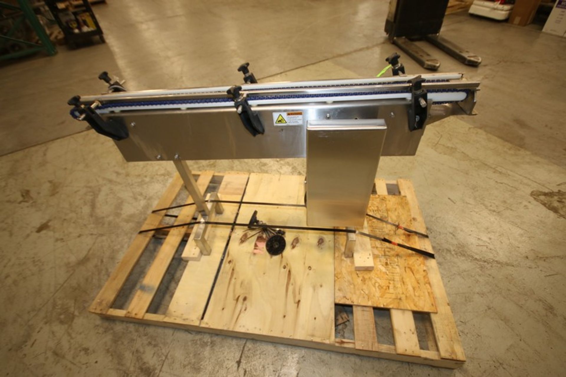 55" L x 31" H S/S Product Conveyor Section with 3" W Intralox Type Plastic Belt, 1/4 hp Drive - Image 4 of 4