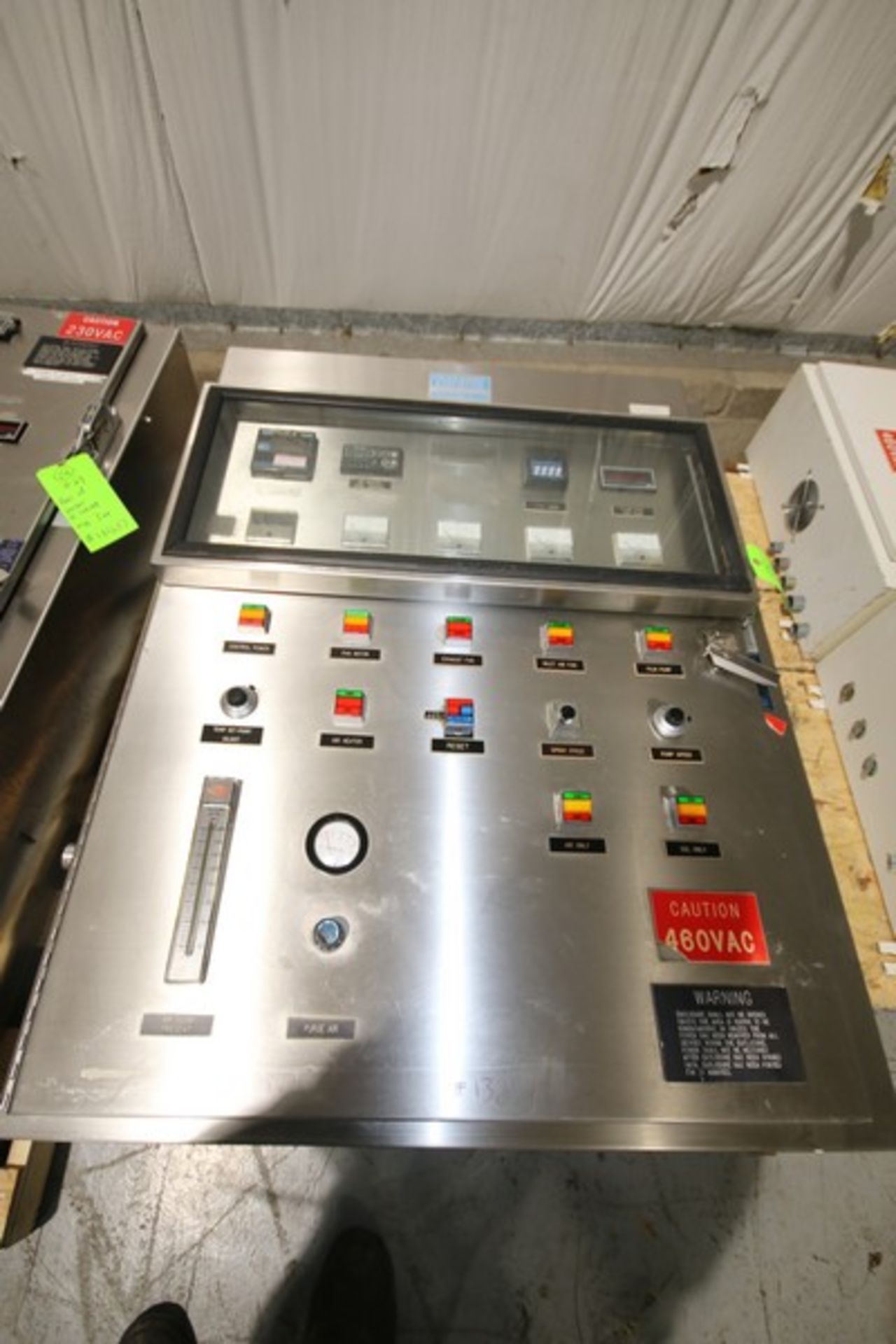 Vector Freund S/S Hi Coater, Model HCT-60, SN HCT-160, 20V with S/S Control Panel (INV#101609) ( - Image 10 of 11