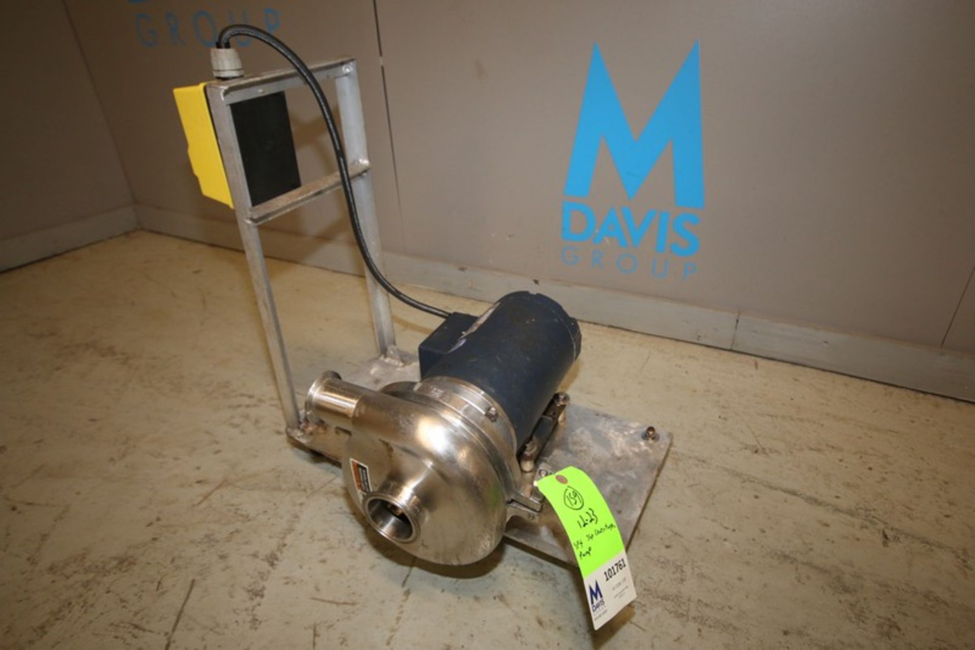 SPX / Waukesha / CB 3 hp Portable S/S Centrifugal Pump, Model 2065, SN 1000002859685, with 2 1/2"