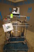 Aprox. 50 Gal. Portable Cone Bottom S/S Mix Tank with Lid & Cole Palmer 1/2 hp Mixer, Model 50009-