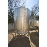 DCI Aprox. 660 (2500 Liter) Reactor Body, S/S Tank with Dished Heads, SN JS2295, Internal Rated 60