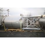 Custom Metalcraft Aprox. 1,700 Gallon Dome Top Dome Bottom S/S Tank, S/N 3639-1, Single Wall, with