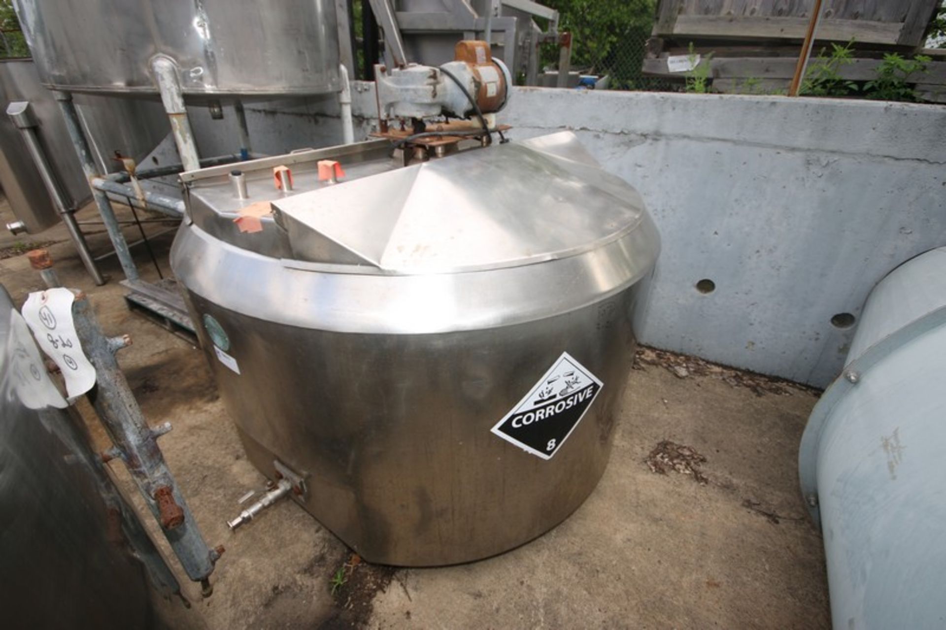 Cherry Burrell 300 Gal. Hinged Lid Jacketed S/S Mix Tank, M/N WPT, S/N 300-56-3753, with Bottom - Image 2 of 5