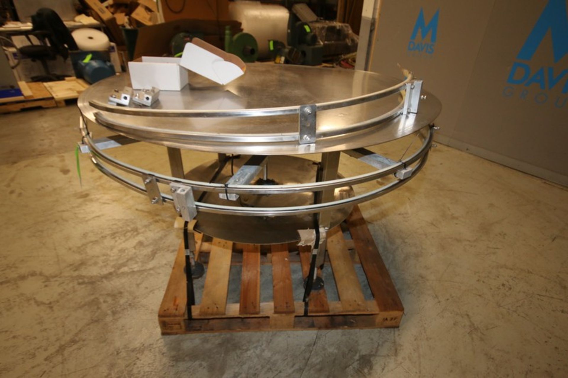 60" Round S/S Conveyor Accumulation Table, 34" H, with Drive, Includes New Automation Direct - Image 3 of 7