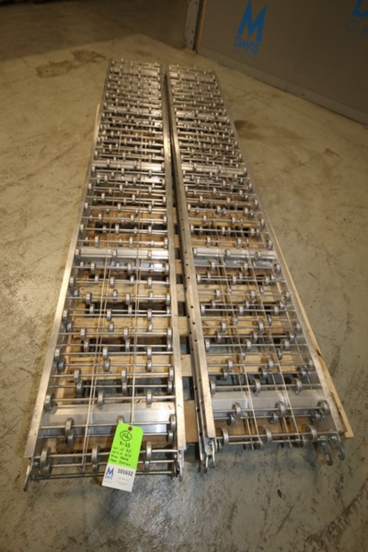 Lot of (4) 10' L x 16" W Aluminum Skate Conveyor Sections (INV#101632) (Located @ the MDG Auction - Image 2 of 4