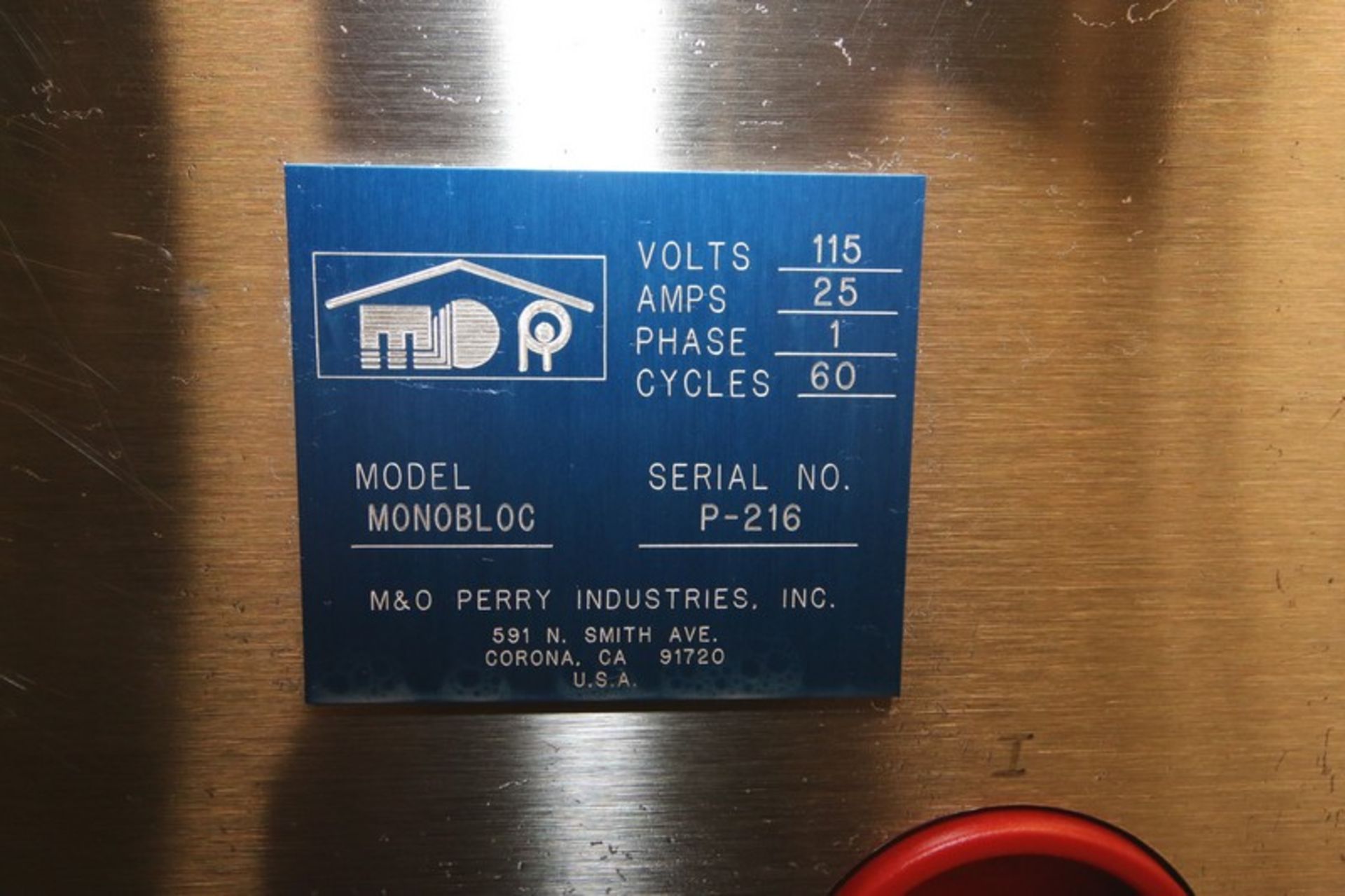 M & O Industries S/S Syringe Filler, Model Monobloc, SN P-216, with 12-Station Turntable, Cap Feeder - Image 10 of 14