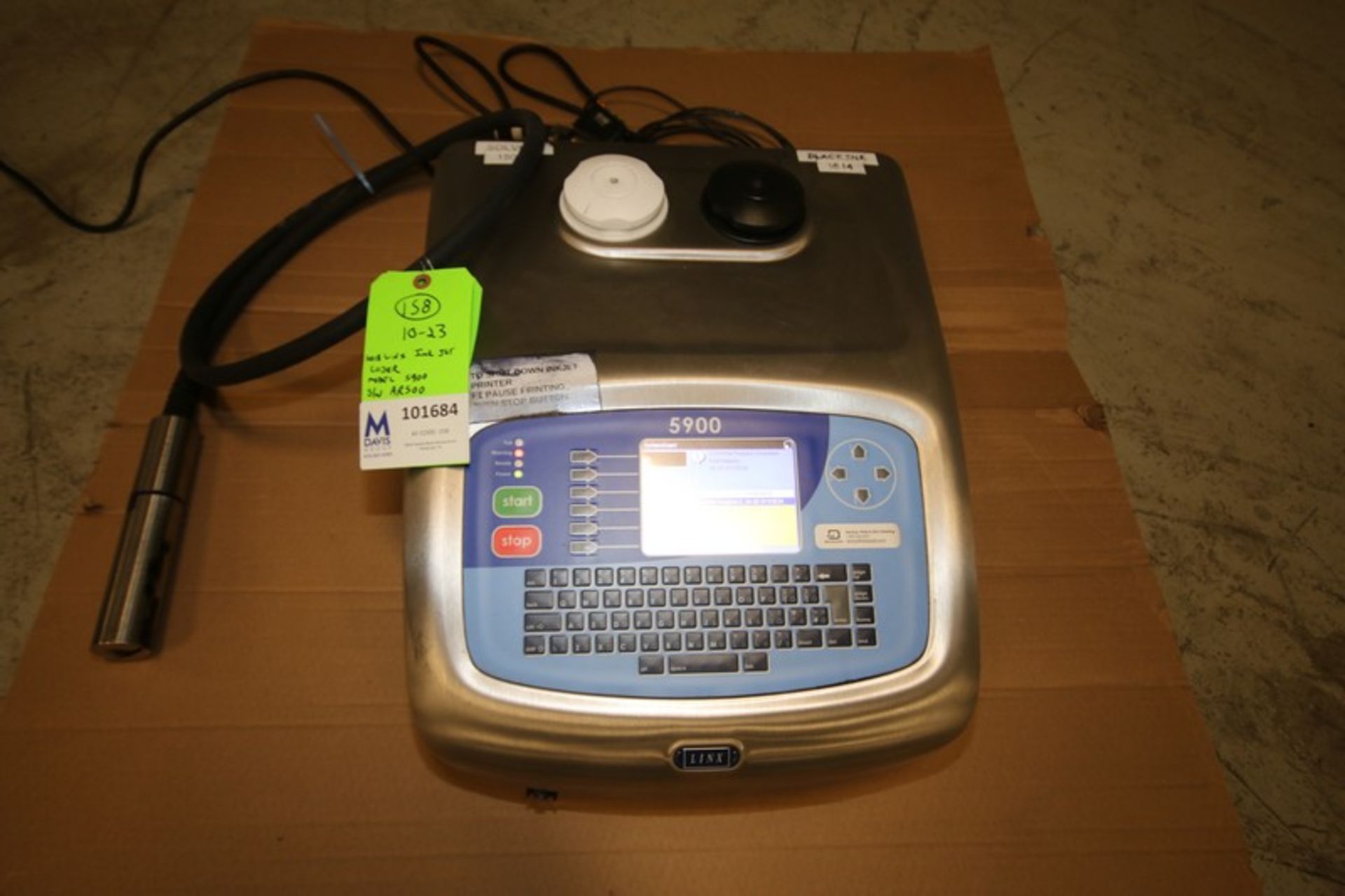 Linx Ink Jet Coder, Model 5900, SN AR500, with (1) Head (INV#101684) (Located @ the MDG Auction