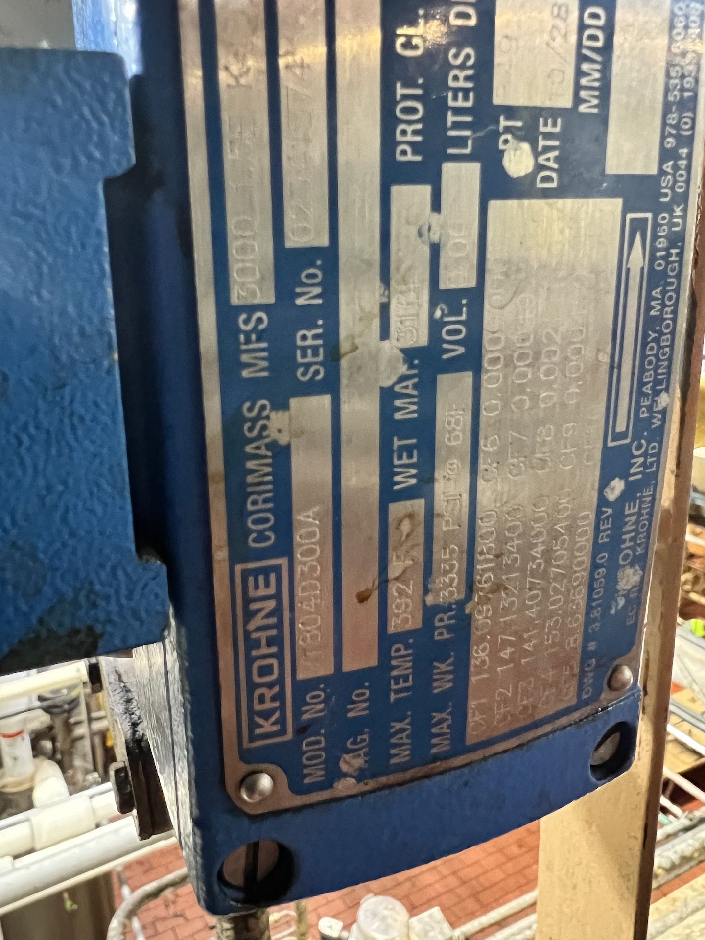 (2) KROHNE 3,000 SERIES MASS FLOW METERS (SIMPLE LOADING FEE $110) - Image 16 of 17