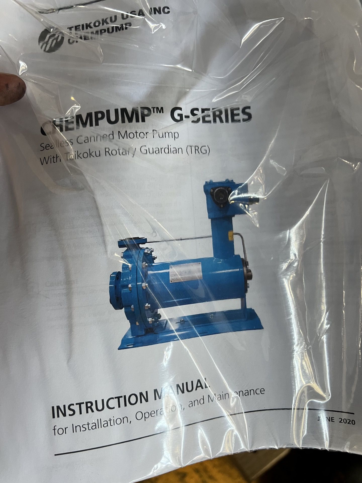 NEW CHEMPUMP G-SERIES AMMONIA PUMP, MODEL GVE-7.5K-3S, 12.2 HP, 460 V (SIMPLE LOADING FEE $110) - Bild 11 aus 12