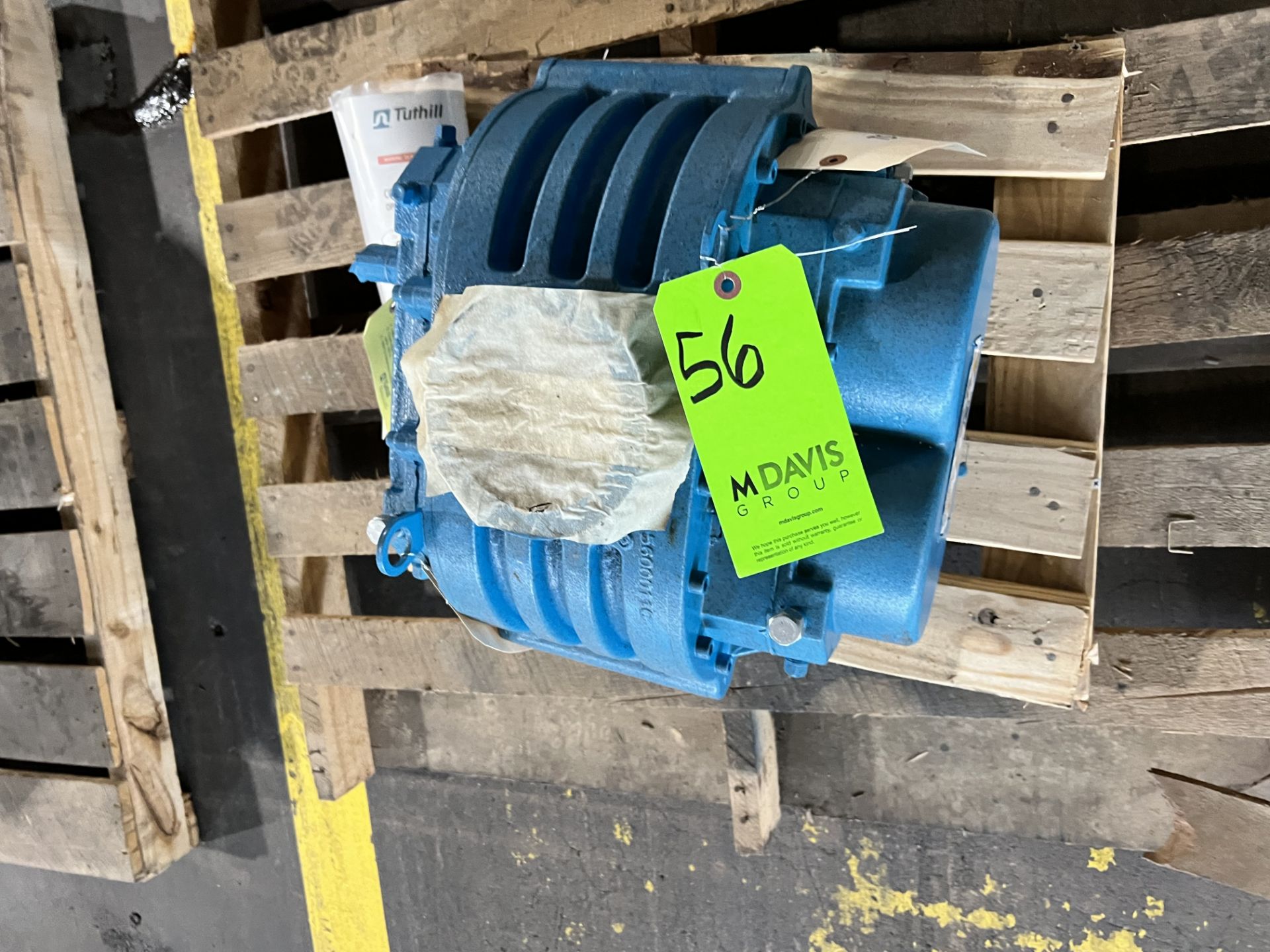 NEW 2016 TUTHILL ROTARY POSITIVE DISPLACEMENT BLOWER PUMP HEAD, MODEL 5006-22L 3N, S/N 3366161602, - Image 9 of 9