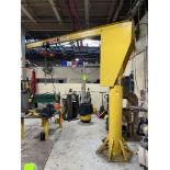 ABELL-HOWE 1/2 TON FREESTANDING BASE MOUTED JIB CRANE (NEED DIMENSIONS)