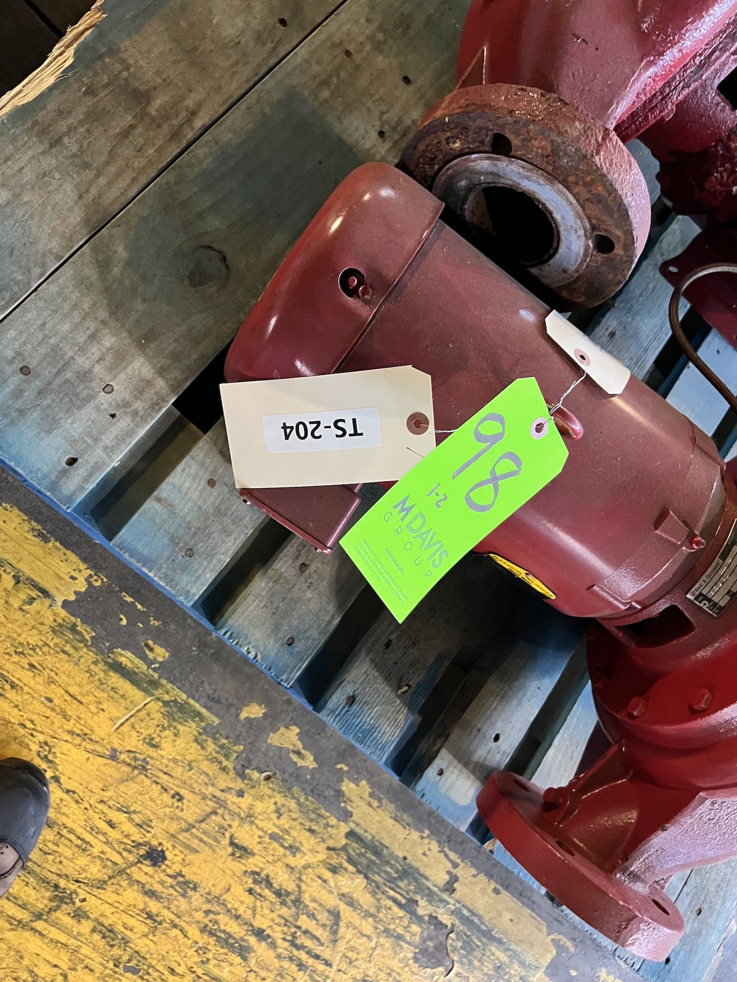 (2) BELL AND GOSSETT IN-LINE CENTRIUGAL PUMPS, MODEL 3X95C, SIZE 80 3 X 3 X 9.5, 5-HP - Image 8 of 8