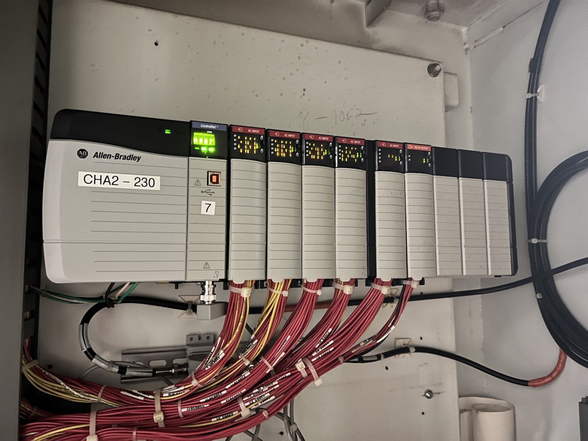 (7) ALLEN BRDLEY CONTROLLER RACKS, CONTROLNET COAX CONTROLLERS, A-B CIRCUIT BREAKERS , ALLEN BRADLEY - Image 9 of 23