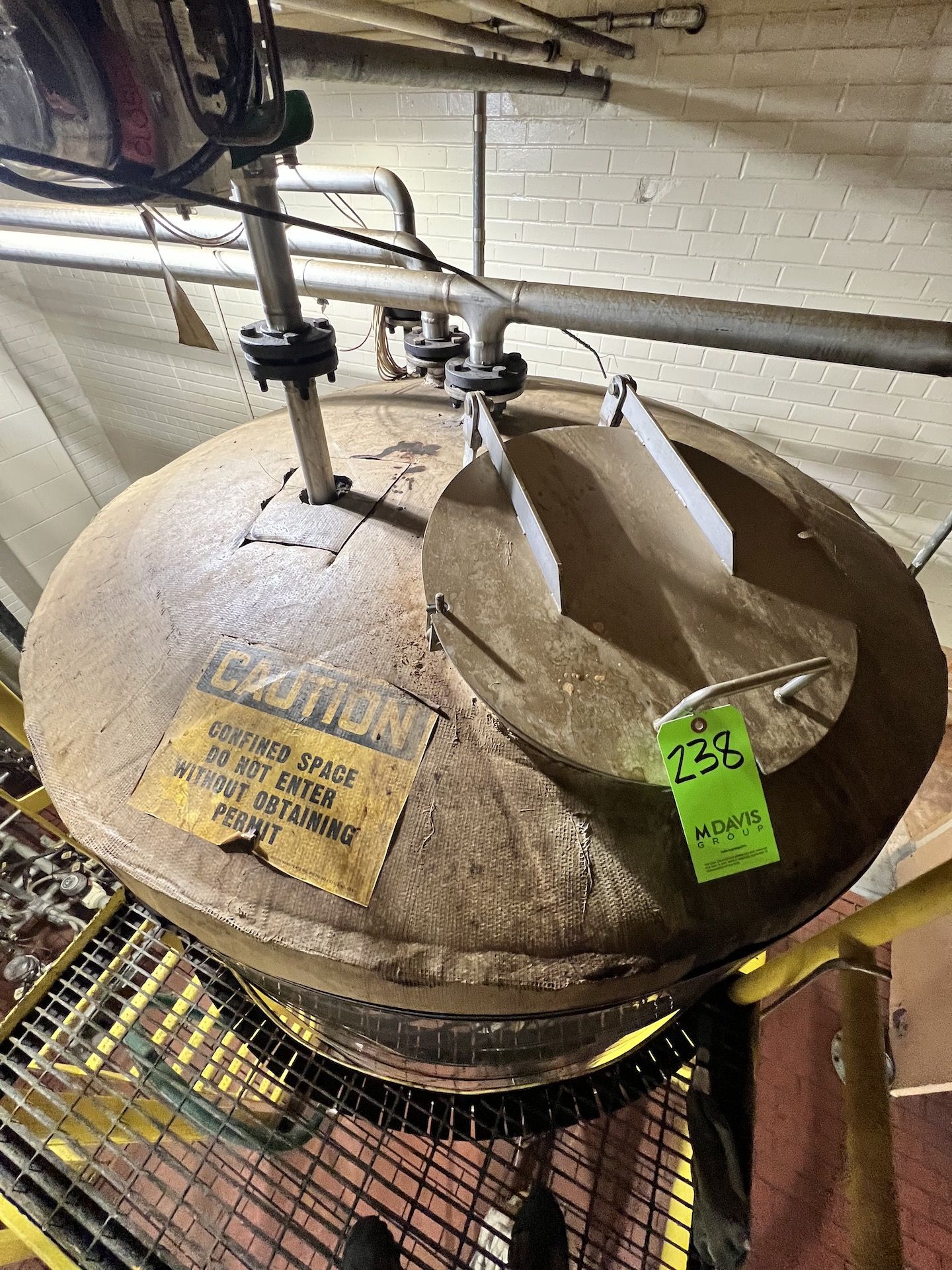 S/S CONE-BOTTOM INSULATED HOLDING TANK, (1) (SIMPLE LOADING FEE $1,980) - Image 9 of 12