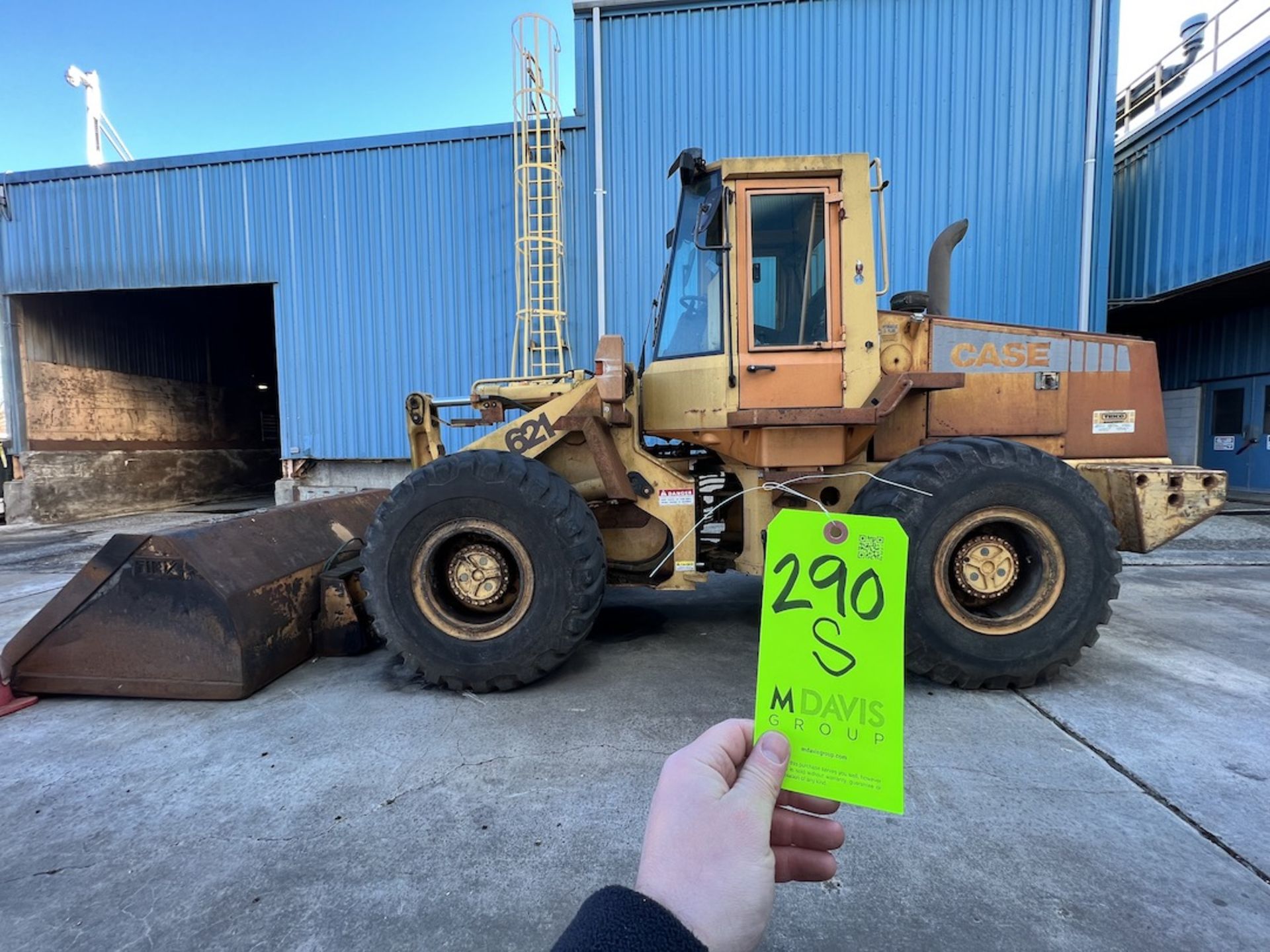 JI CASE ARTICULATING WHEEL LOADER, MODEL 621ZF, S/N JAK002738, ROPS S/N JAB0078950 (SIMPLE LOADING