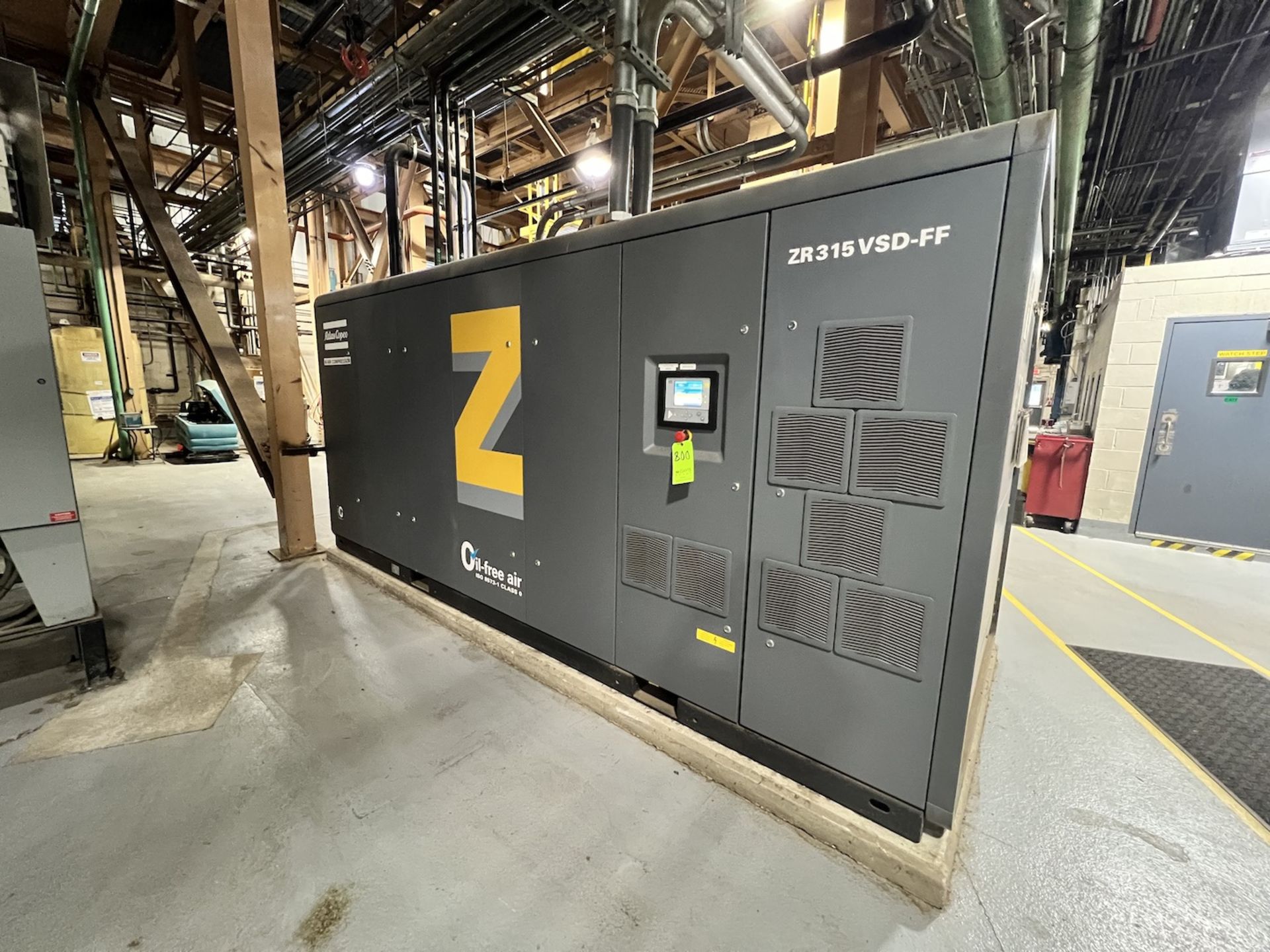 2017 ATLAS COPCO AIR COMPRESSOR, MODEL ZR315 VSD-FF, S/N APF216718, 8.6 BAR 125 PSI, 19,863 HOURS - Image 51 of 56