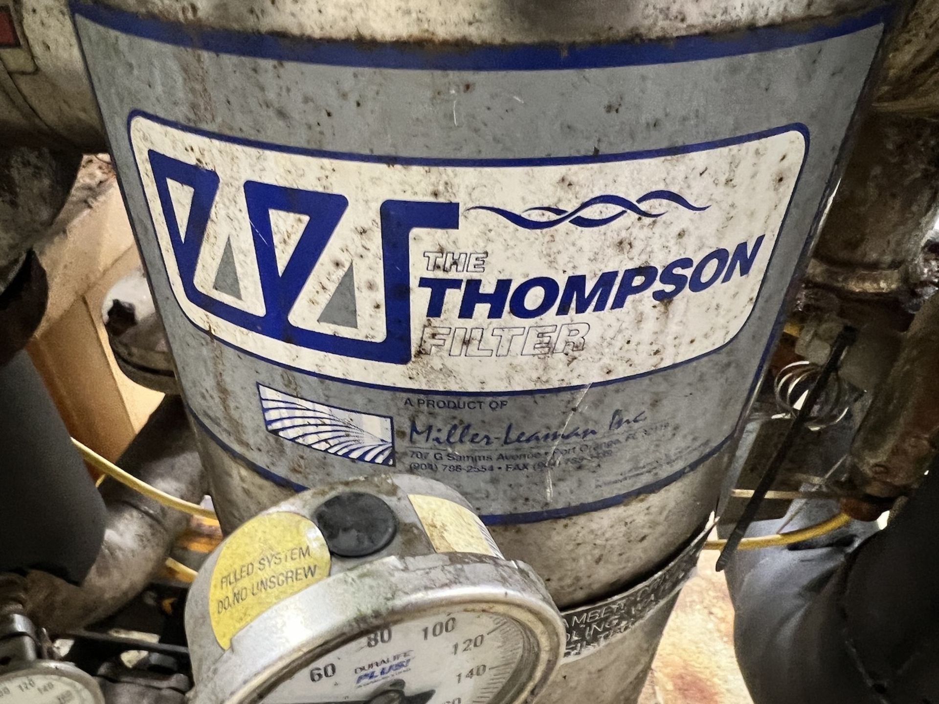 (2) THOMPSON INLINE FILTERS, INCLUDES AIR ACTUATED VALVES (SIMPLE LOADING FEE $110) - Image 2 of 8