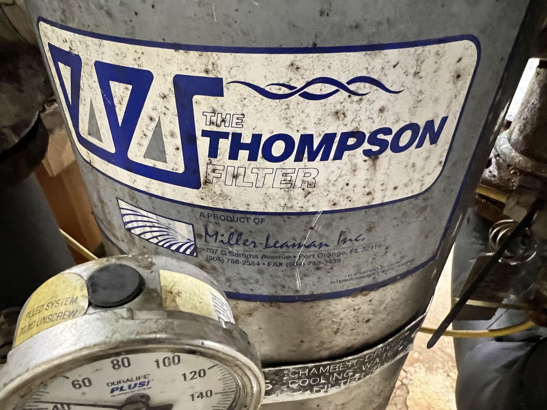 (2) THOMPSON INLINE FILTERS, INCLUDES AIR ACTUATED VALVES (SIMPLE LOADING FEE $110) - Image 3 of 8