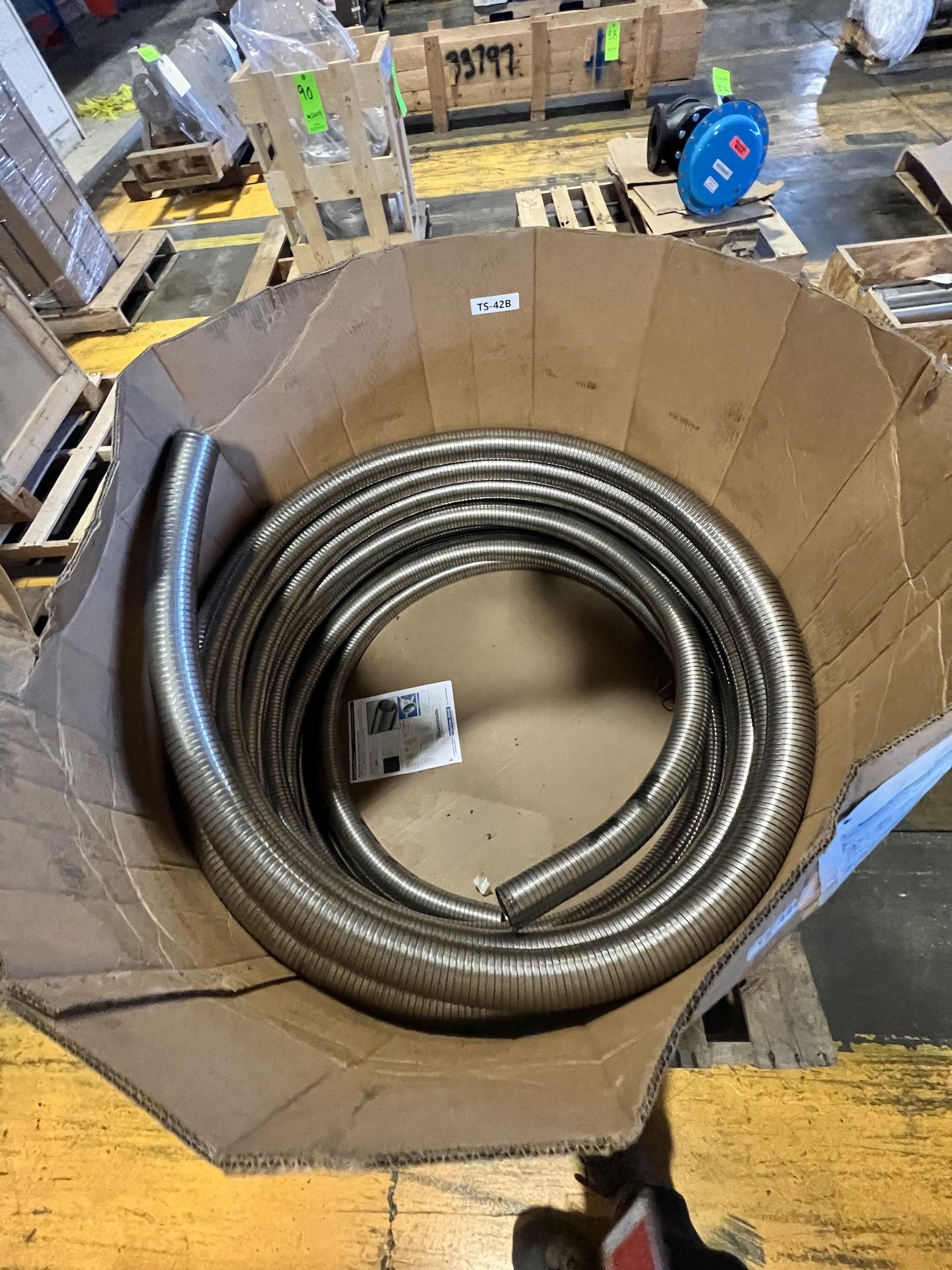(2) Federal Super Flex, Smooth Bore, Light Duty Stainless Steel Hose # SF-300, 2 1/2" x 50' Long - Image 3 of 8