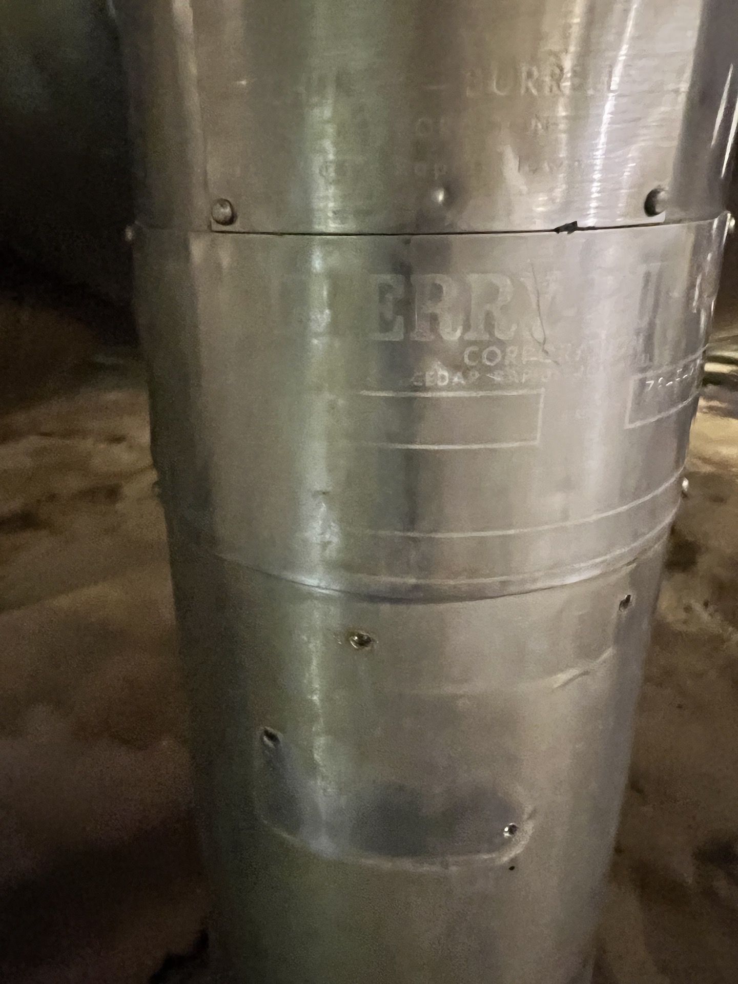 CHERRY BURRELL S/S MIXING TANK WITH TOP-MOUNT AGITATION, S/N 76-E-273-2 (SIMPLE LOADING FEE $1,650) - Image 7 of 15