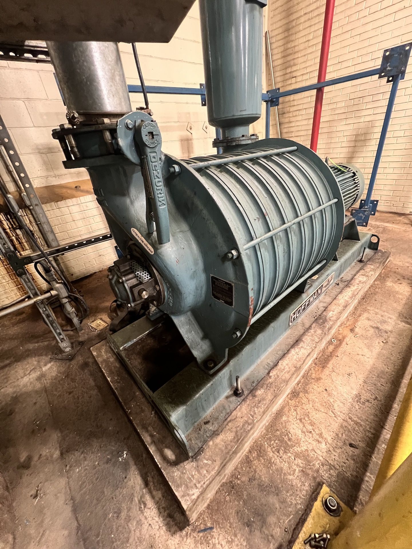 HOFFMAN CENTRIFUGAL EXHAUSTER / BLOWER, MODEL 38308E, S/N M105950, 50-HP, 3535 RPM, 230/460 V - Image 3 of 15