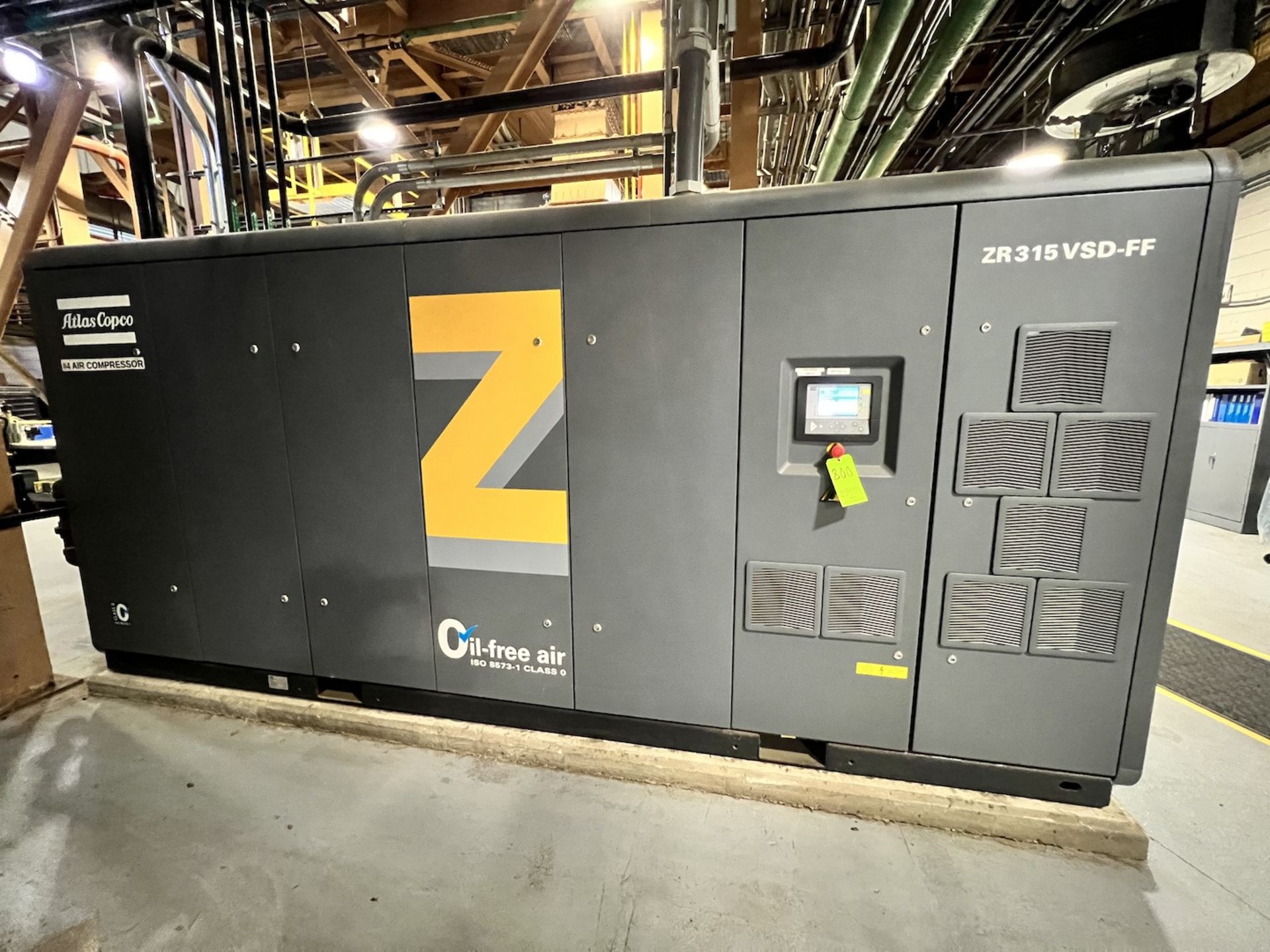 2017 ATLAS COPCO AIR COMPRESSOR, MODEL ZR315 VSD-FF, S/N APF216718, 8.6 BAR 125 PSI, 19,863 HOURS - Image 47 of 56