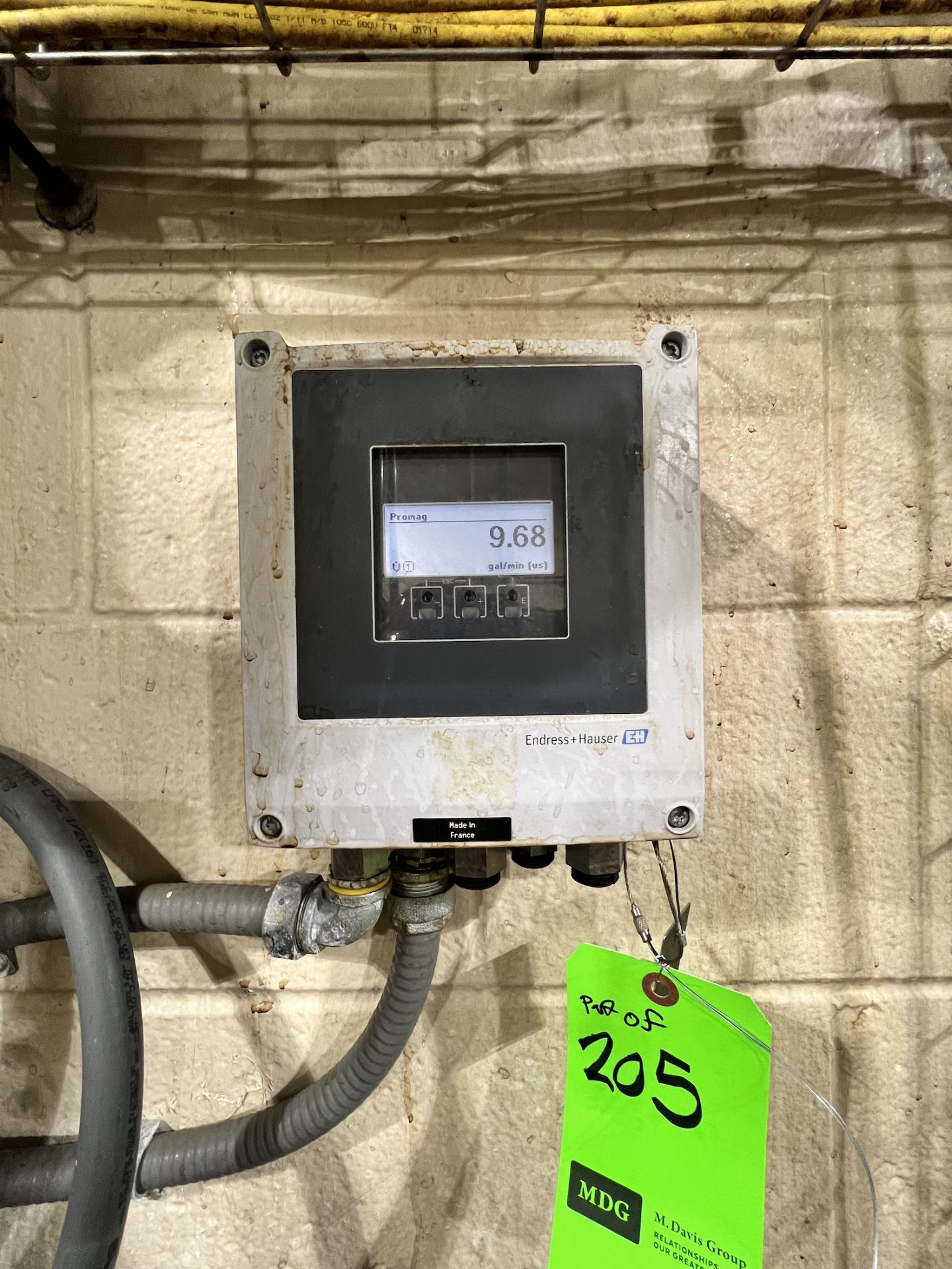 ENDRESS HAUSER FLOW METER WITH DIGITAL READOUT, MODEL PROMAG H, ORDER CODE 5HB50-33A5/0 - Image 4 of 4