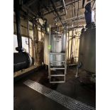 CHERRY BURRELL S/S MIXING TANK WITH TOP-MOUNT AGITATION, S/N 76-E-273-1 (SIMPLE LOADING FEE $1,650)