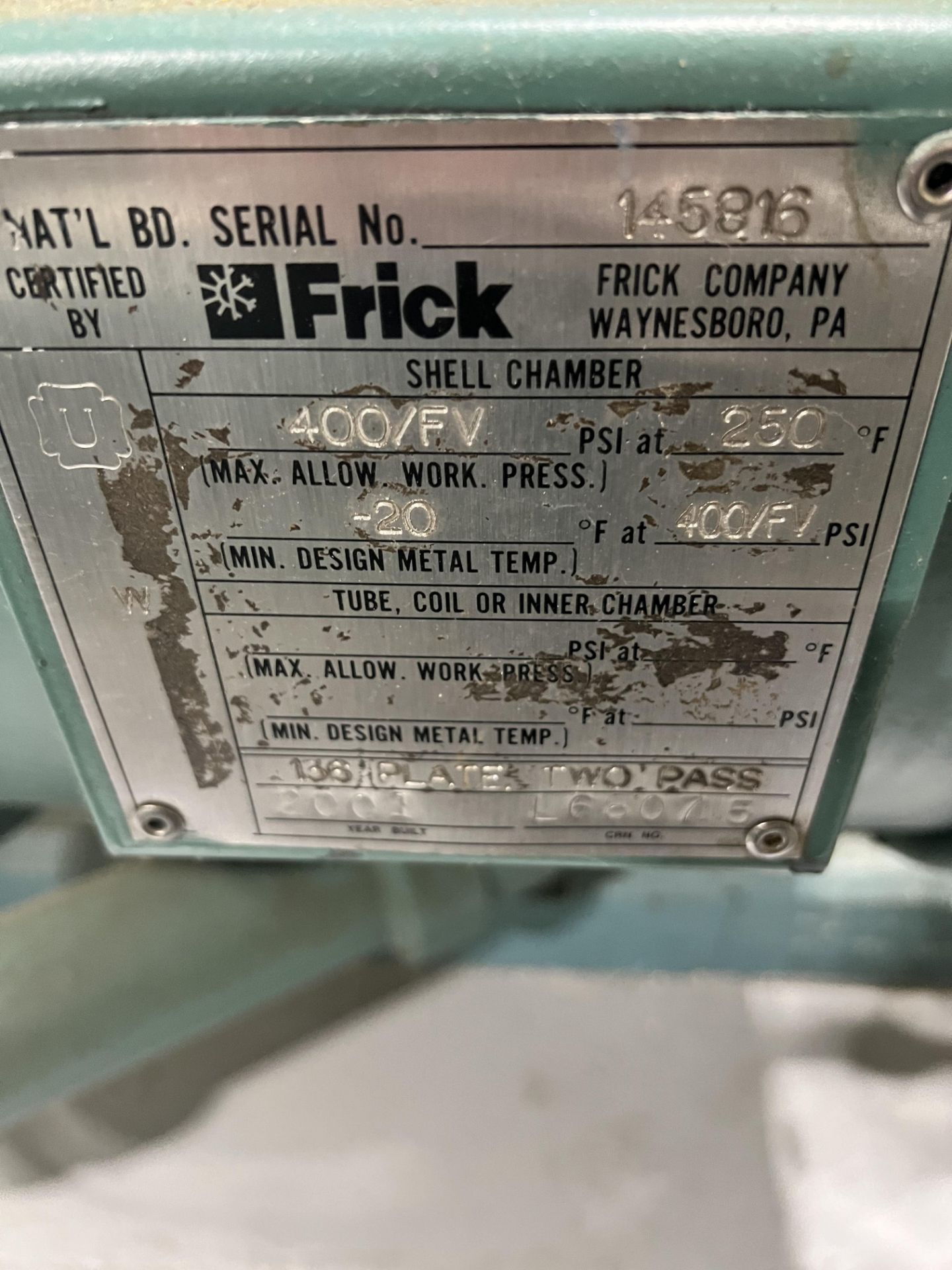 FRICK AMMONIA SCREW COMPRESSOR, MODEL RWB II 316 H, S/N WO482VFMCTTAA11, 3600 RPM - Image 22 of 34