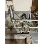 WAUKESHA CHERRY BURRELL SKIDDED POSITIVE DISPLACEMENT PUMP, MODEL 130 U2, S/N 353449 04, 3-HP MOTOR,