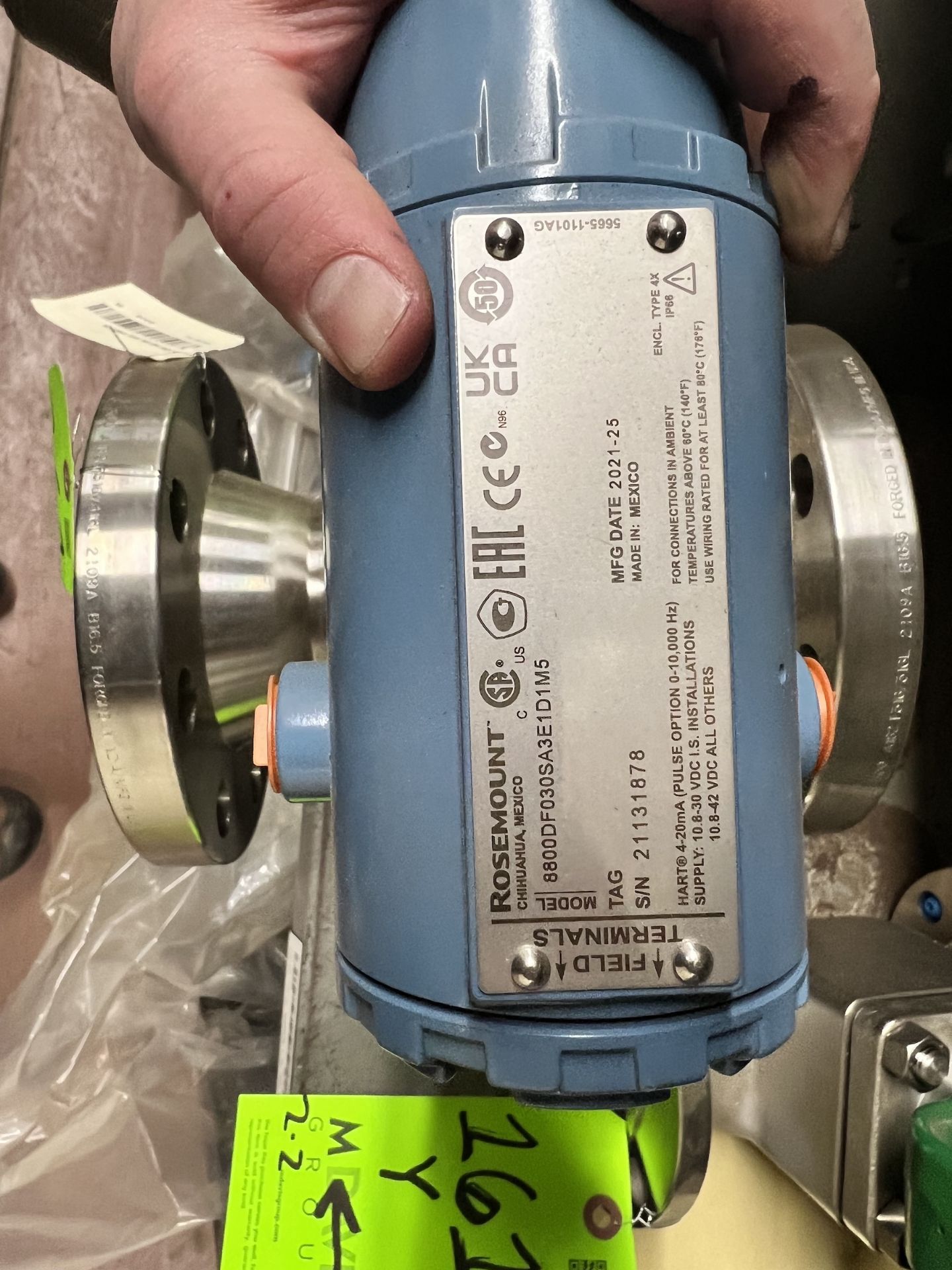 ASSORTED MRO INCLUDING: EMERSON FLOW METER, MODEL 8800 AND BAUMANN CONTROL VALVE, 1.5” 19CV SIZE 32 - Image 7 of 9
