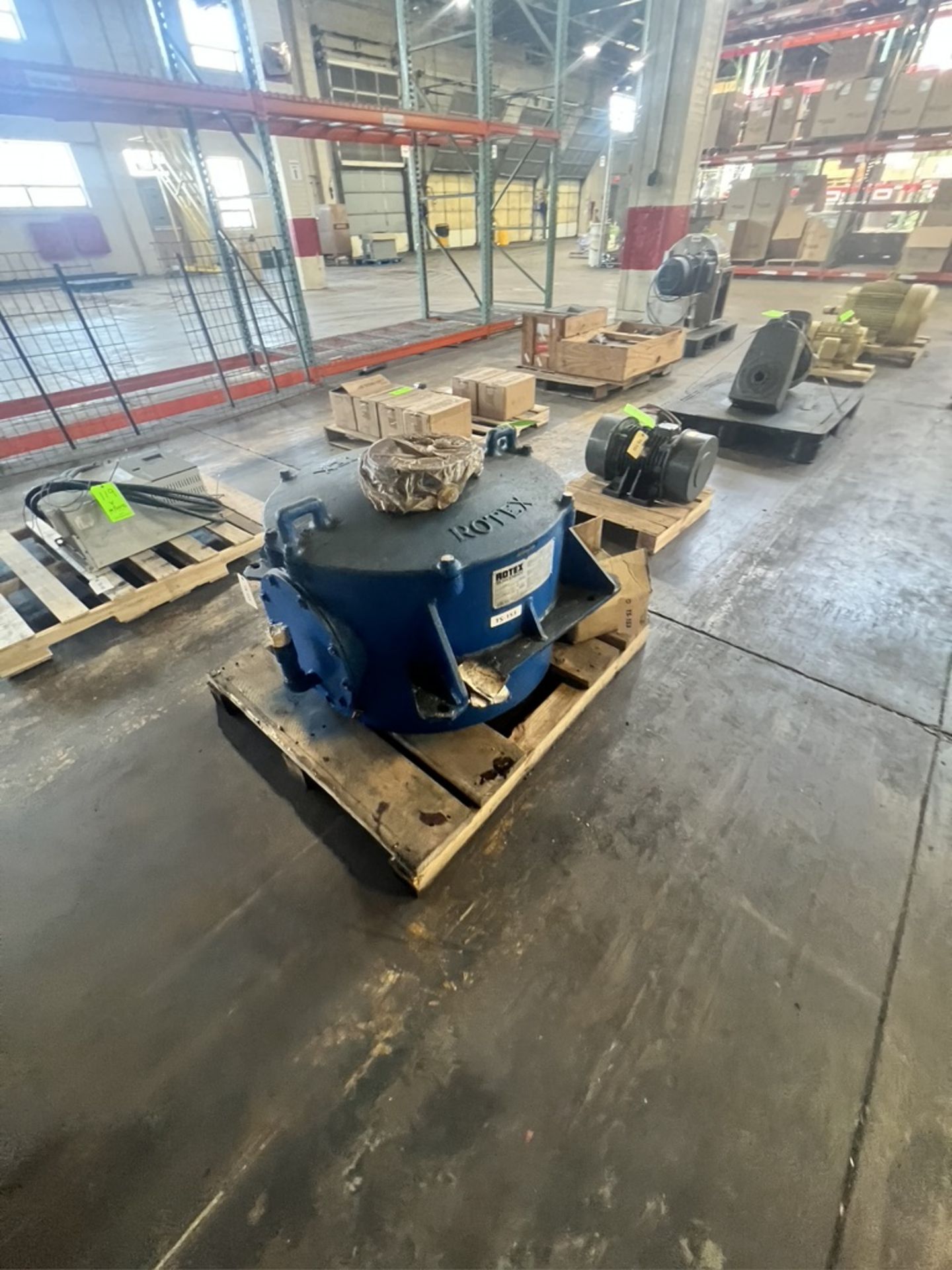 ASSORTED ROTEX SCREENER COMPONENTS, INCLUDING: Rotex Screener Gear Box ...