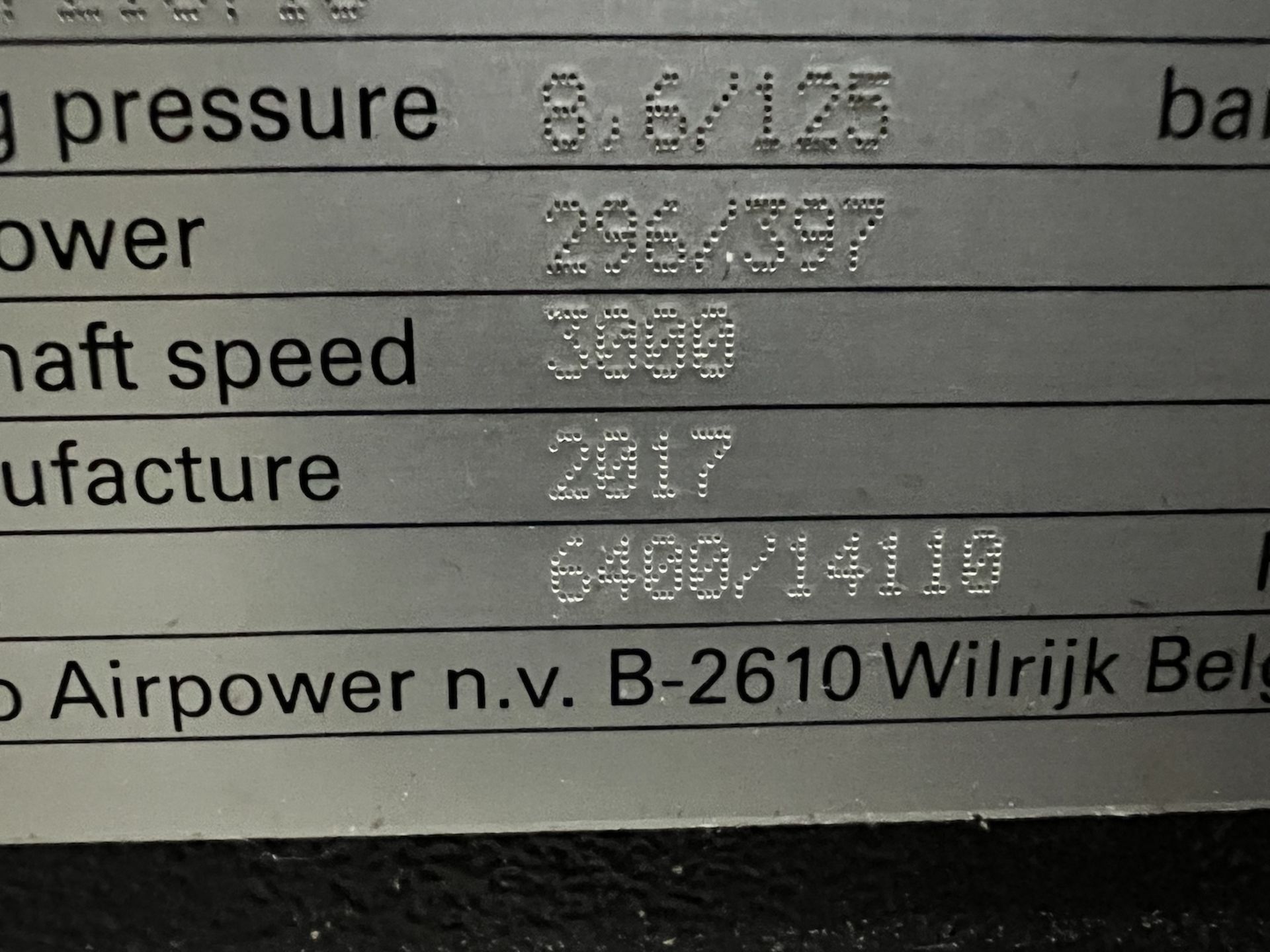 2017 ATLAS COPCO AIR COMPRESSOR, MODEL ZR315 VSD-FF, S/N APF216718, 8.6 BAR 125 PSI, 19,863 HOURS - Image 8 of 56