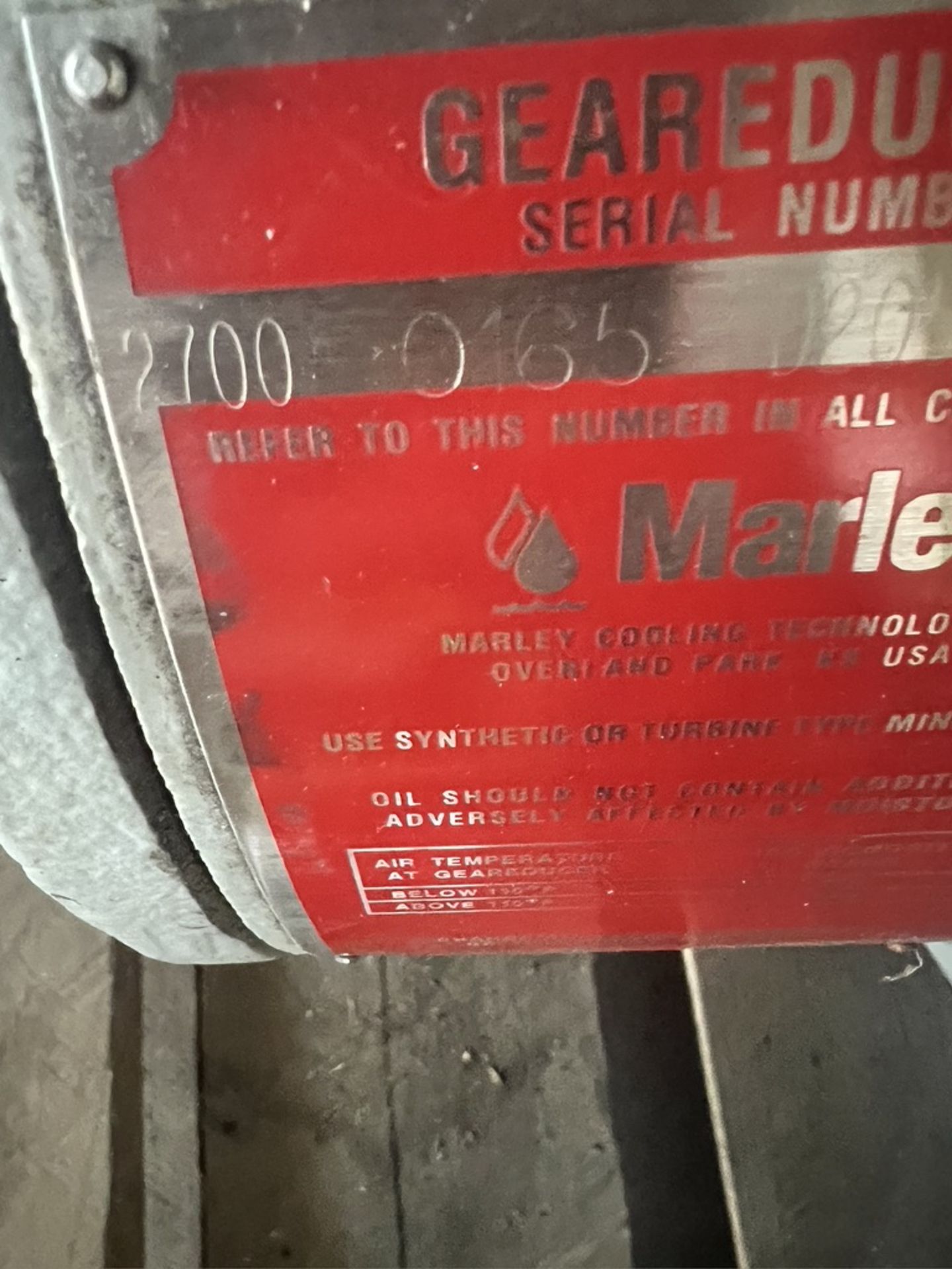 Marley Gear Reducer For Cooling Towers, Model 2700, 0165, D20577, 5.77 (SIMPLE LOADING FEE $110) - Image 6 of 10